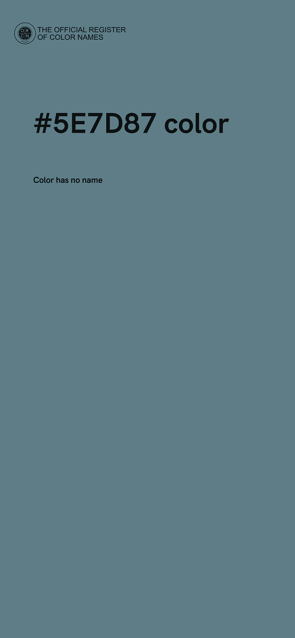 #5E7D87 color image