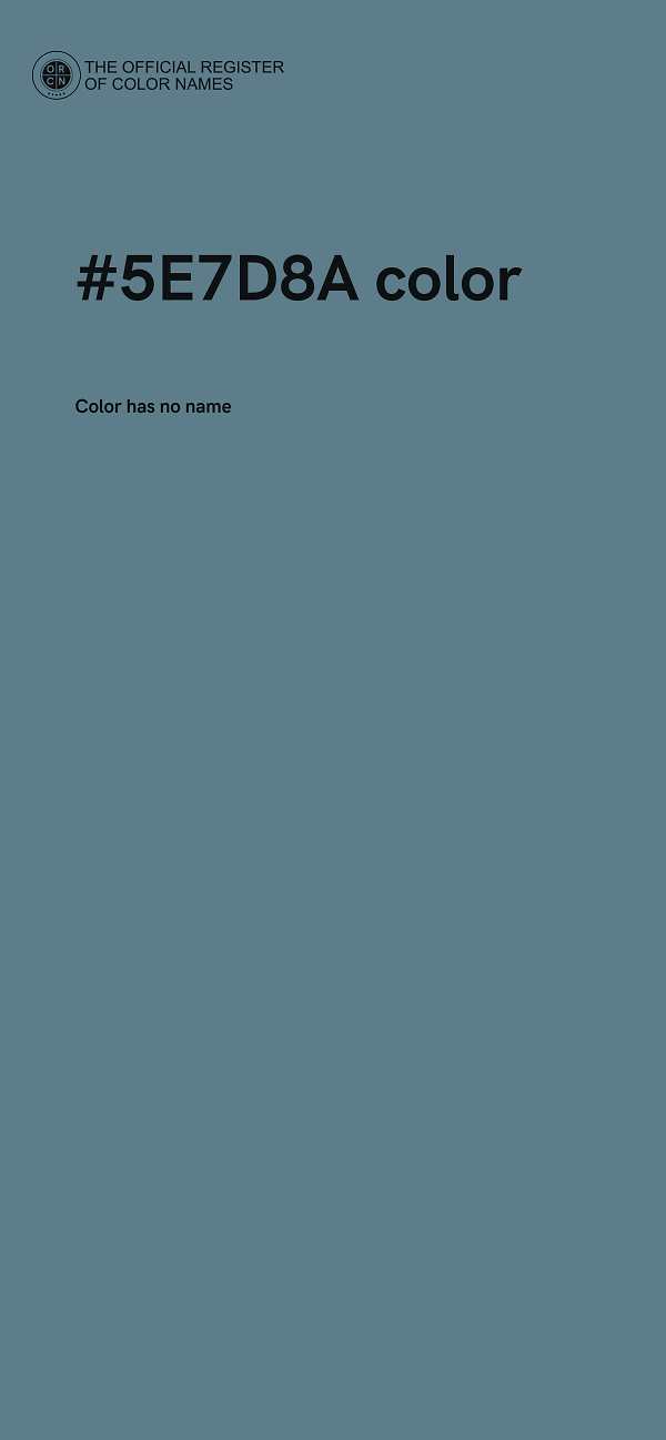 #5E7D8A color image
