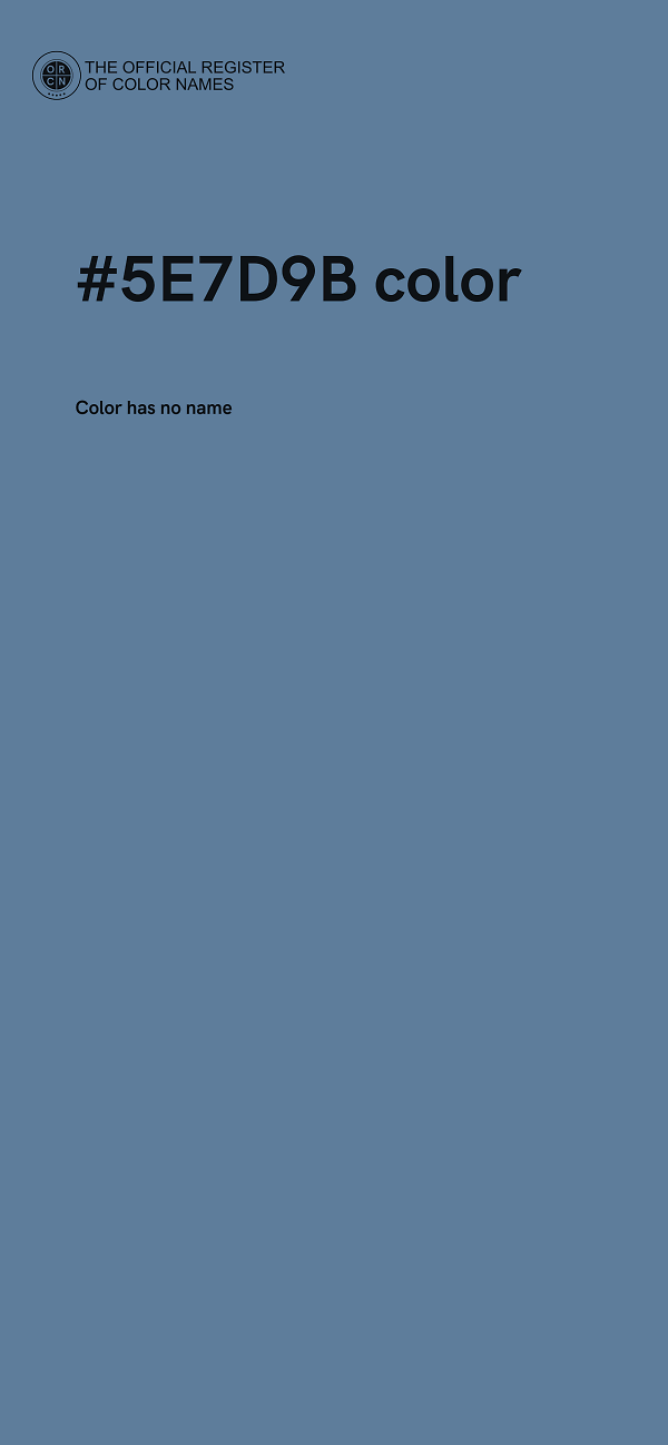 #5E7D9B color image