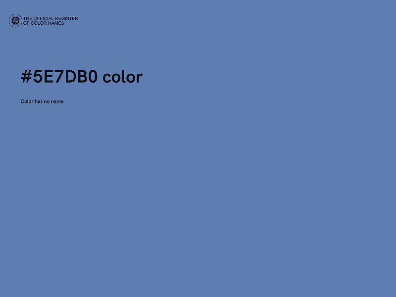#5E7DB0 color image