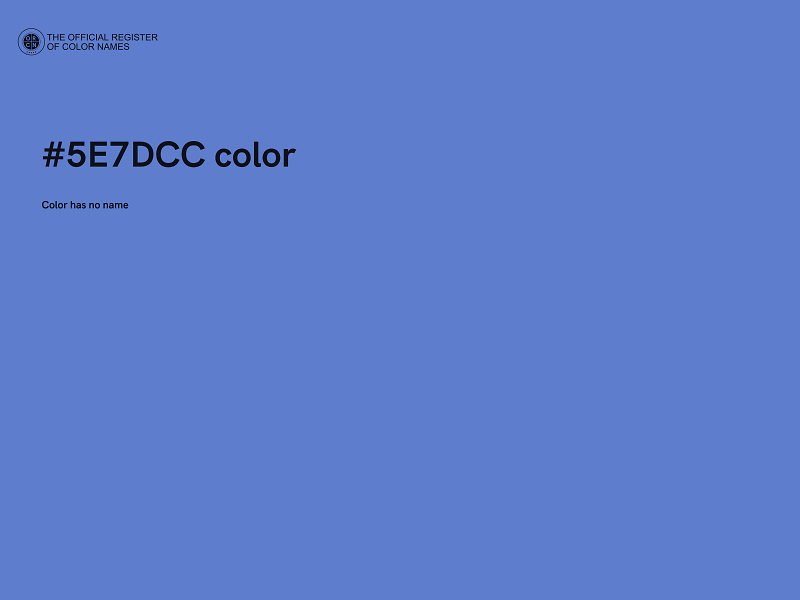 #5E7DCC color image