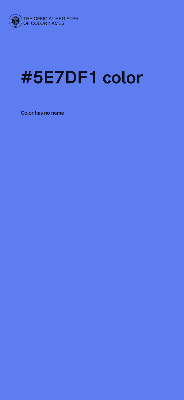 #5E7DF1 color image