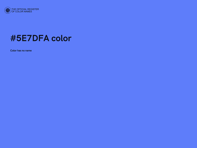 #5E7DFA color image