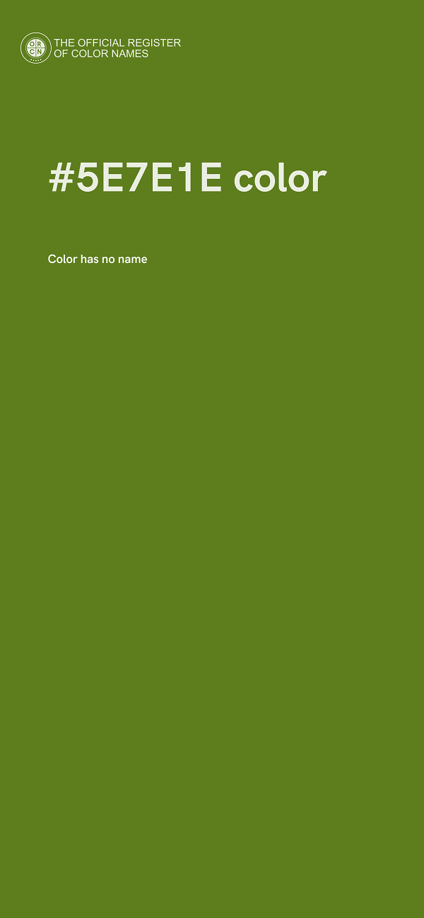 #5E7E1E color image