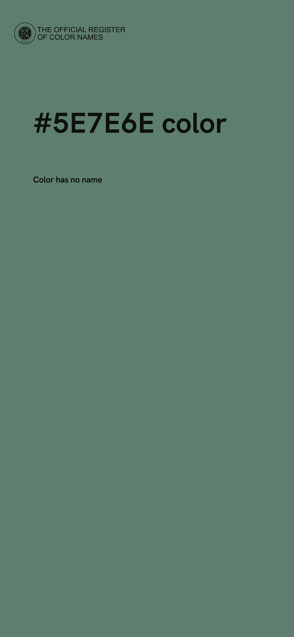 #5E7E6E color image