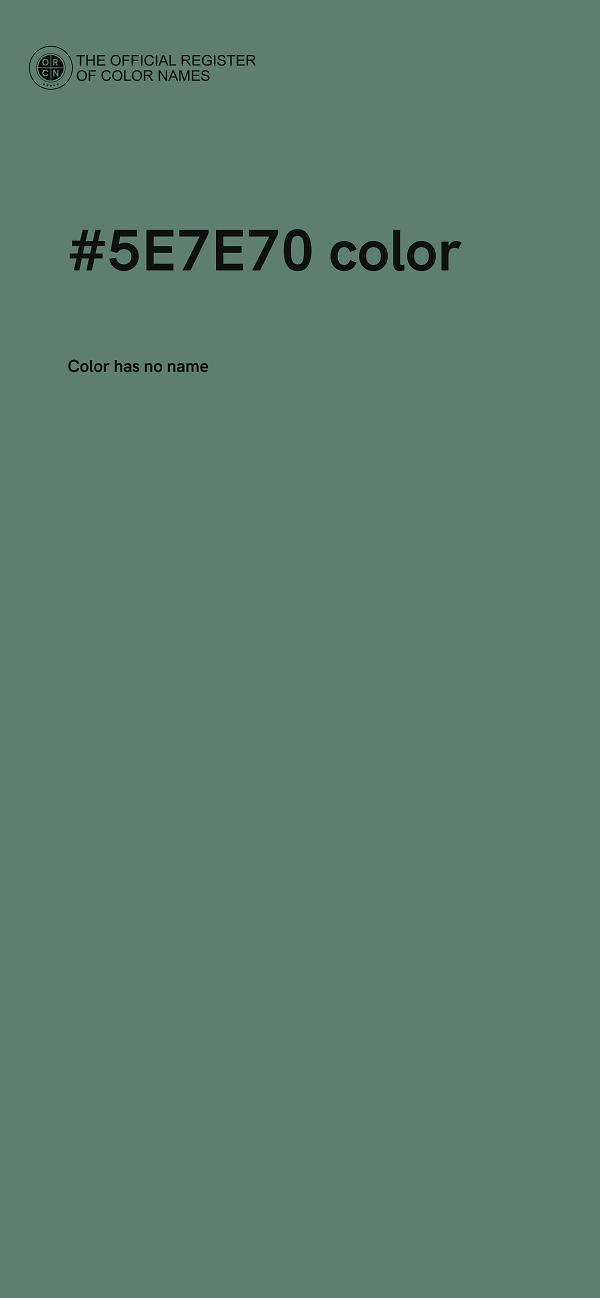 #5E7E70 color image