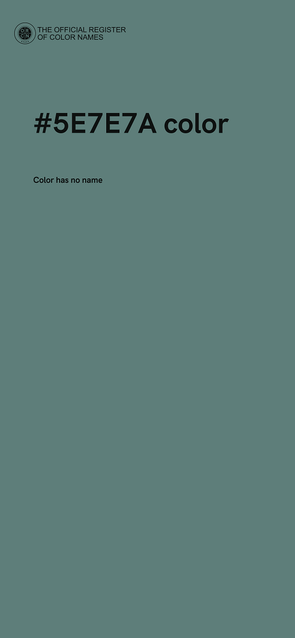 #5E7E7A color image