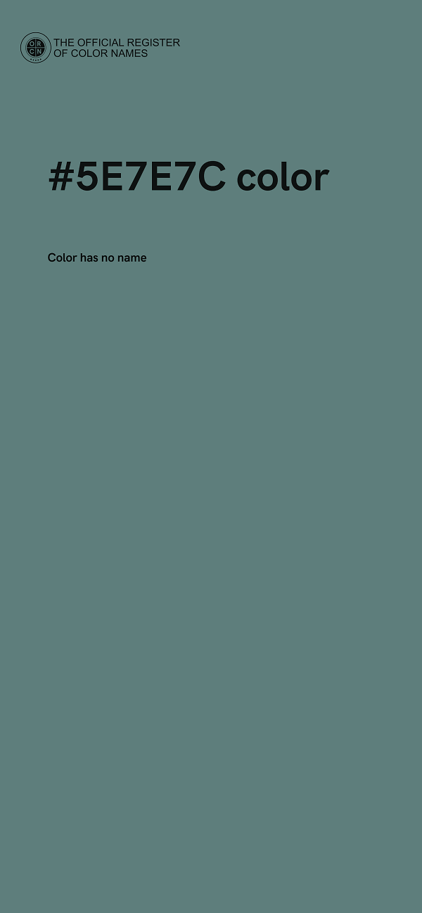 #5E7E7C color image