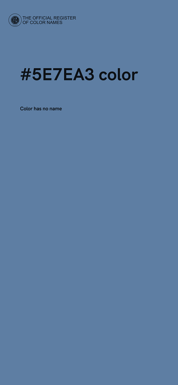 #5E7EA3 color image