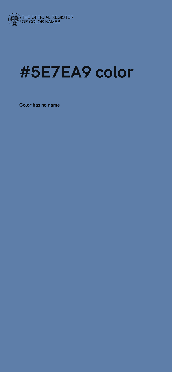 #5E7EA9 color image