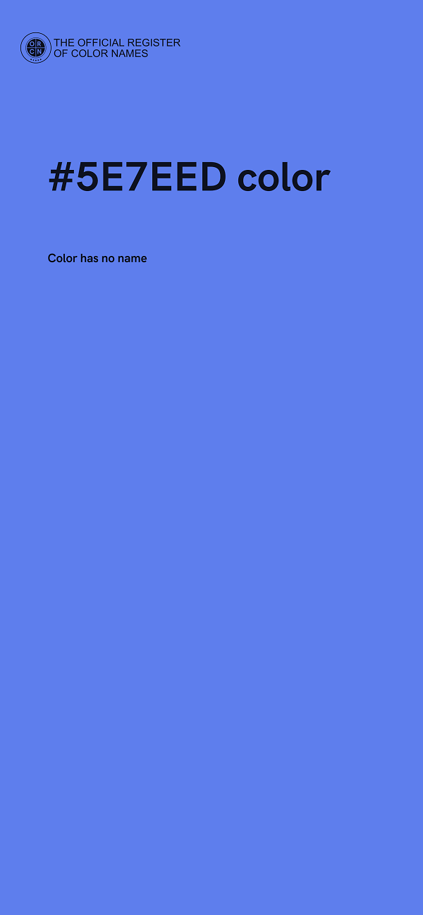 #5E7EED color image