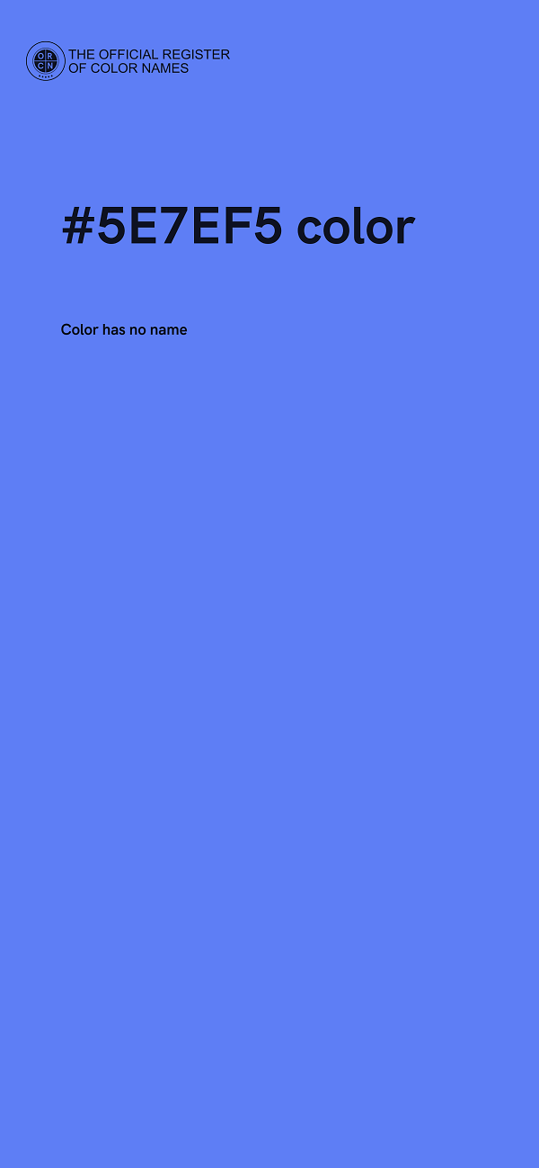 #5E7EF5 color image