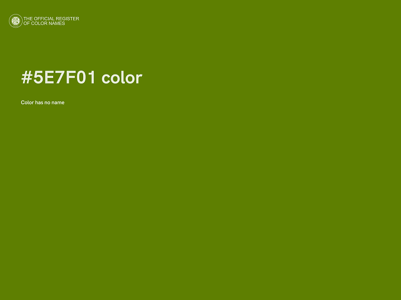 #5E7F01 color image