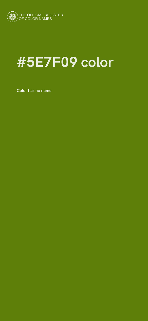 #5E7F09 color image