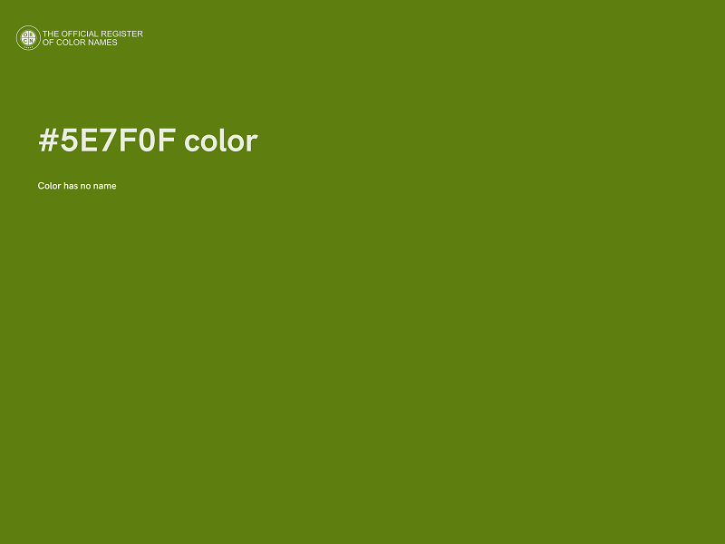 #5E7F0F color image