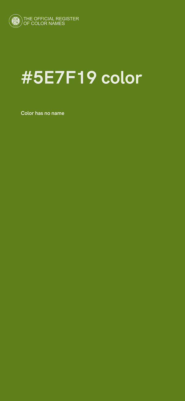 #5E7F19 color image
