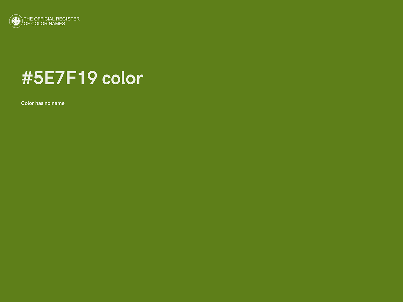 #5E7F19 color image