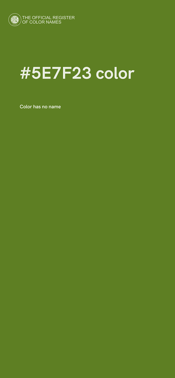 #5E7F23 color image