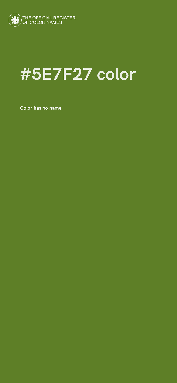 #5E7F27 color image