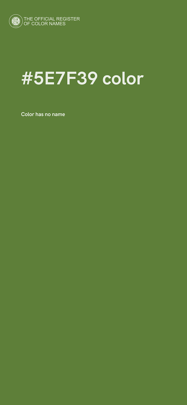 #5E7F39 color image
