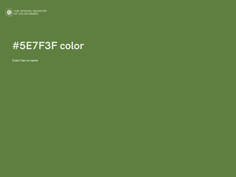 #5E7F3F color image