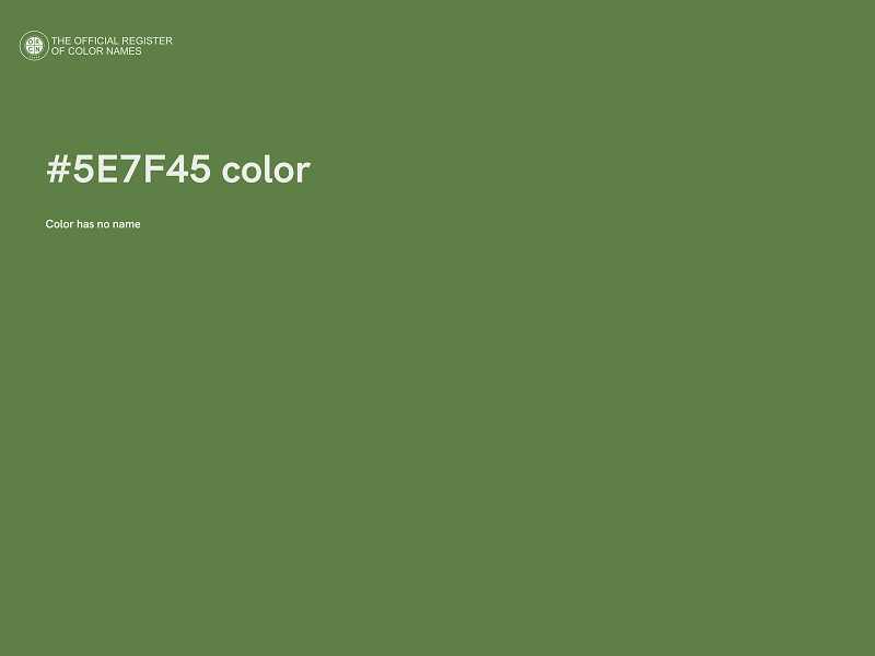 #5E7F45 color image