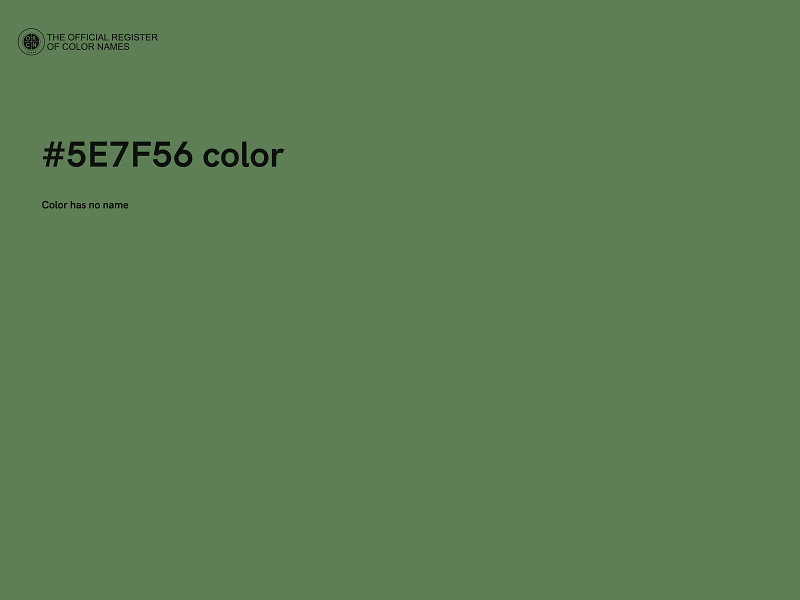 #5E7F56 color image