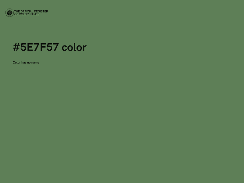 #5E7F57 color image