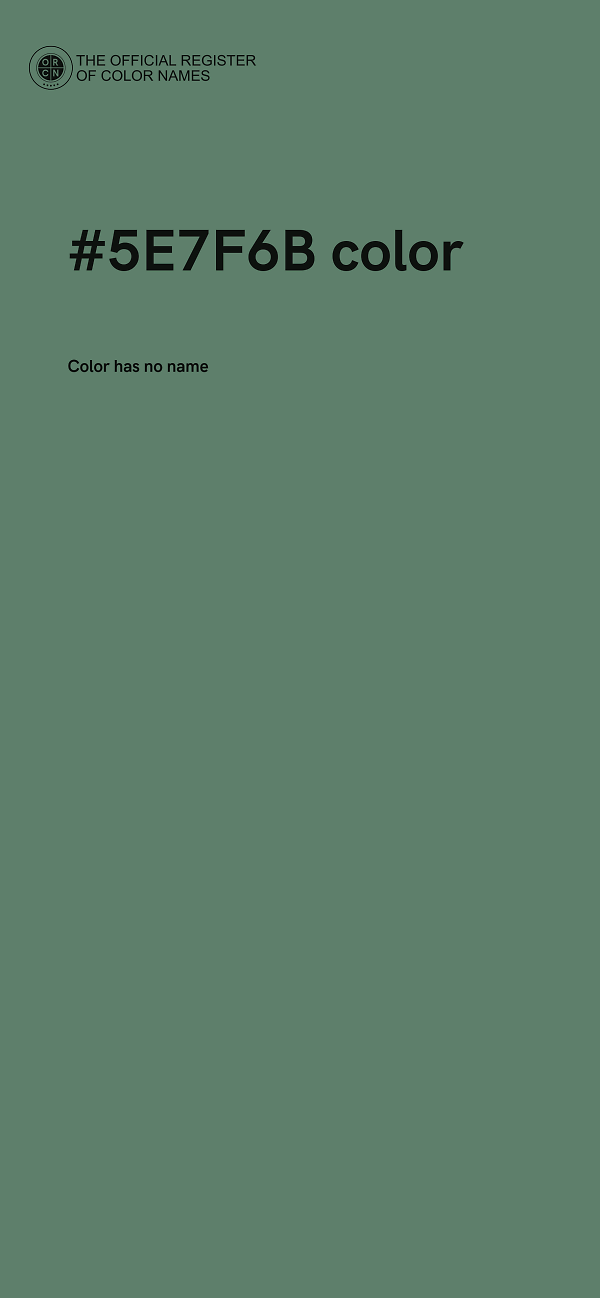 #5E7F6B color image