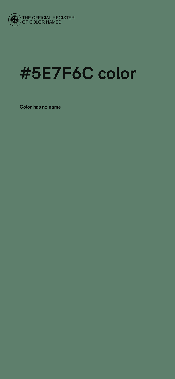 #5E7F6C color image
