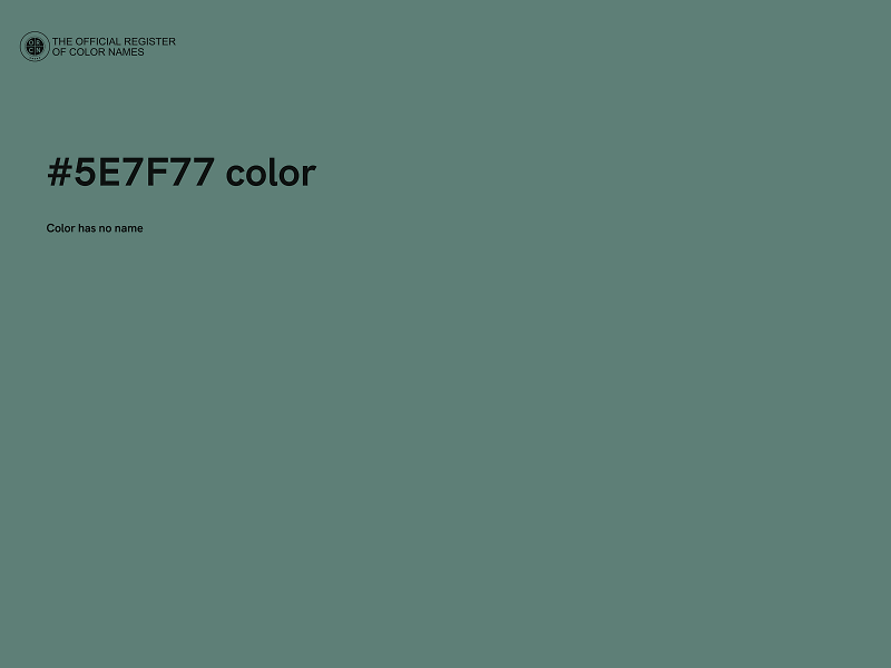 #5E7F77 color image