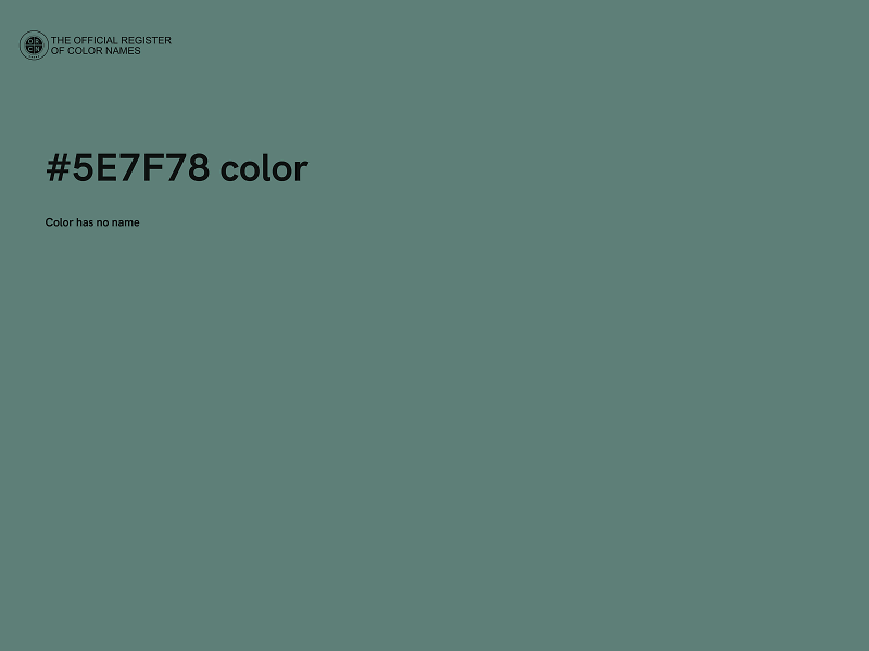 #5E7F78 color image