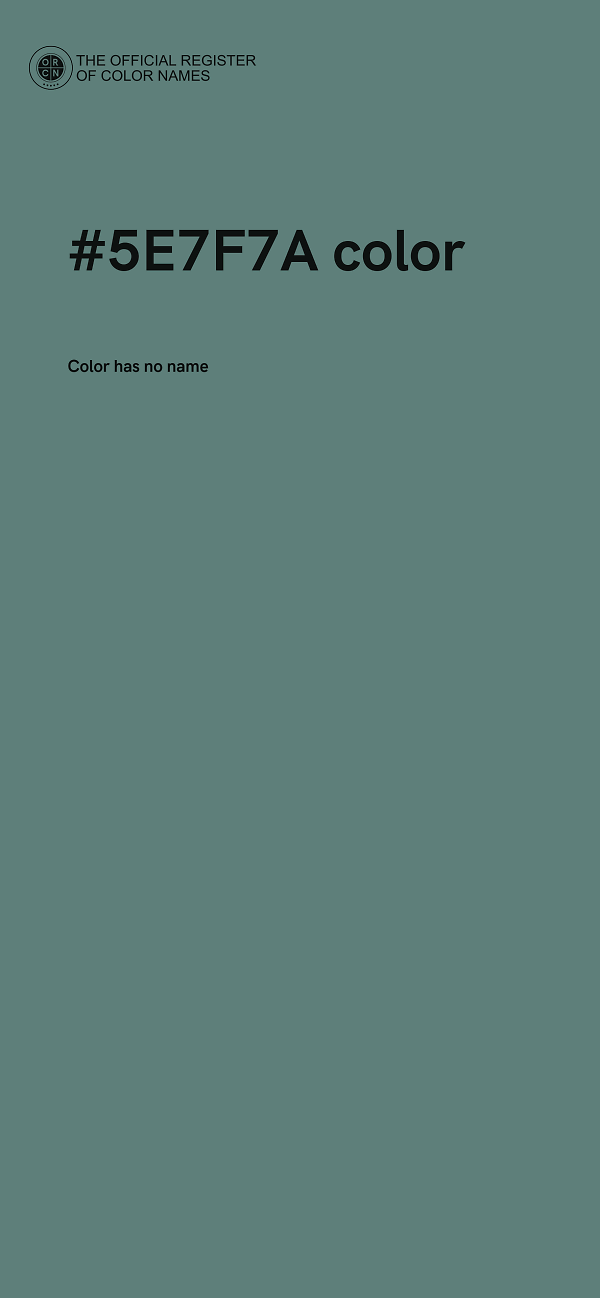 #5E7F7A color image