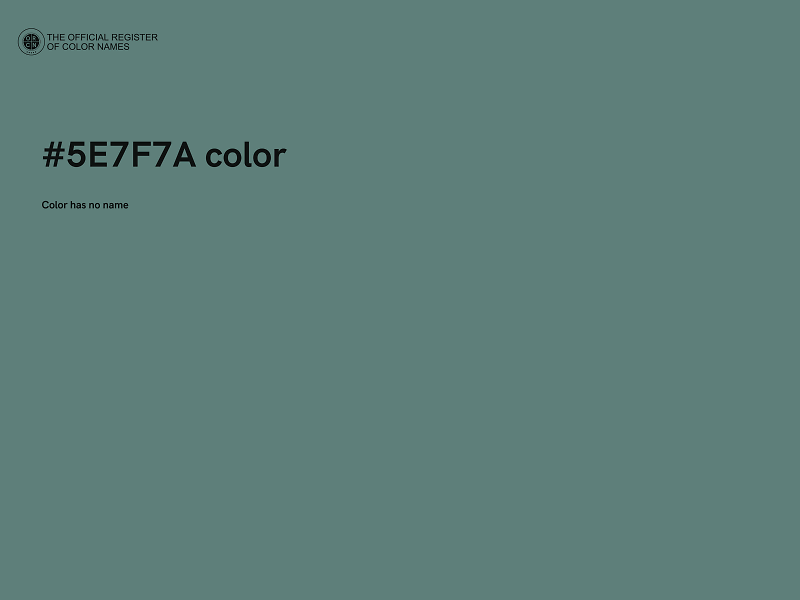 #5E7F7A color image