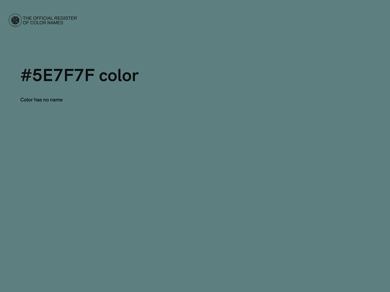 #5E7F7F color image