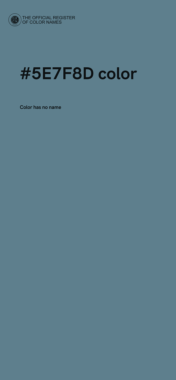 #5E7F8D color image