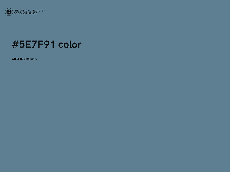 #5E7F91 color image