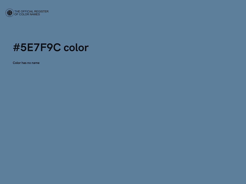 #5E7F9C color image