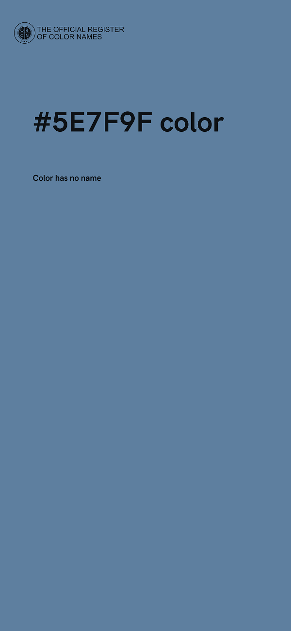 #5E7F9F color image