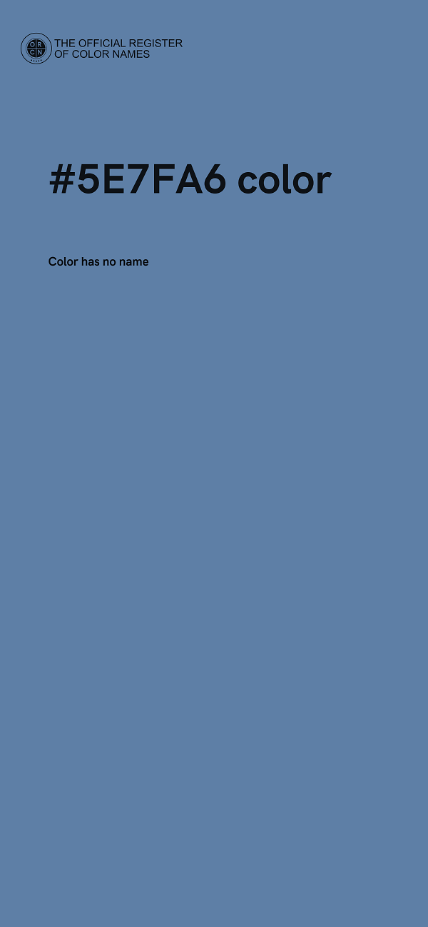 #5E7FA6 color image