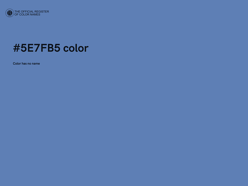 #5E7FB5 color image