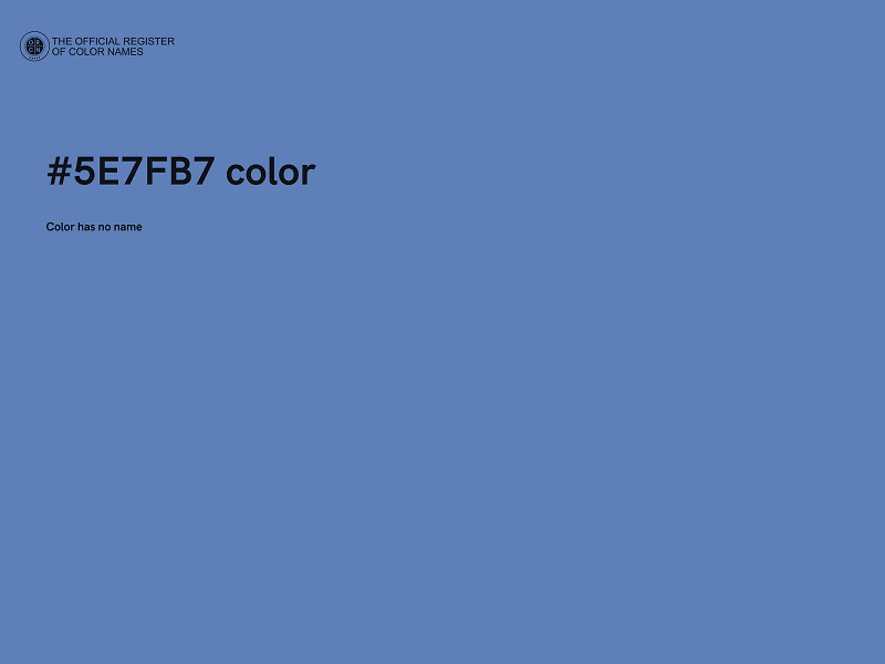 #5E7FB7 color image