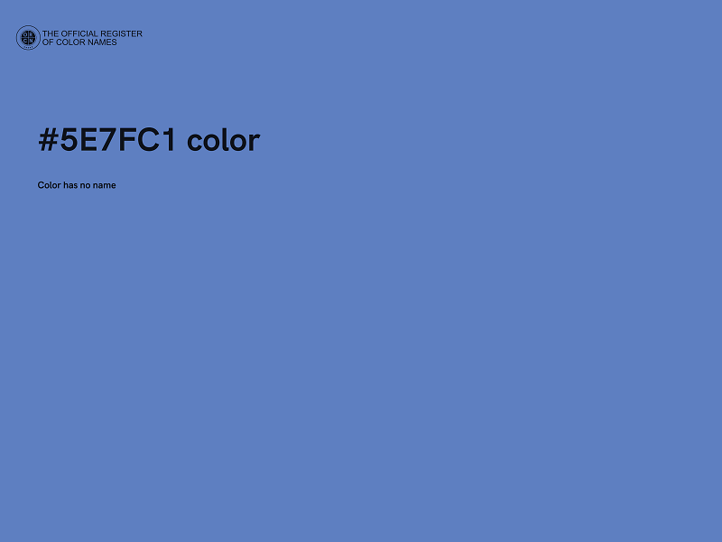 #5E7FC1 color image