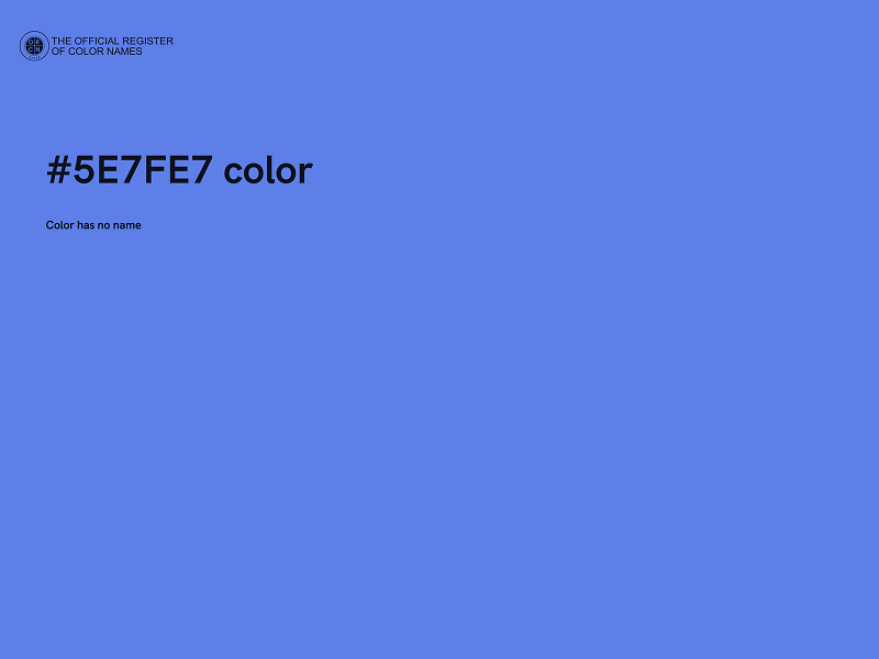 #5E7FE7 color image