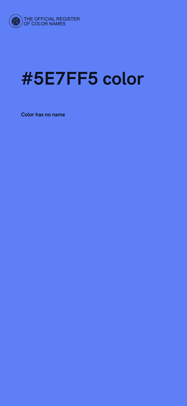 #5E7FF5 color image