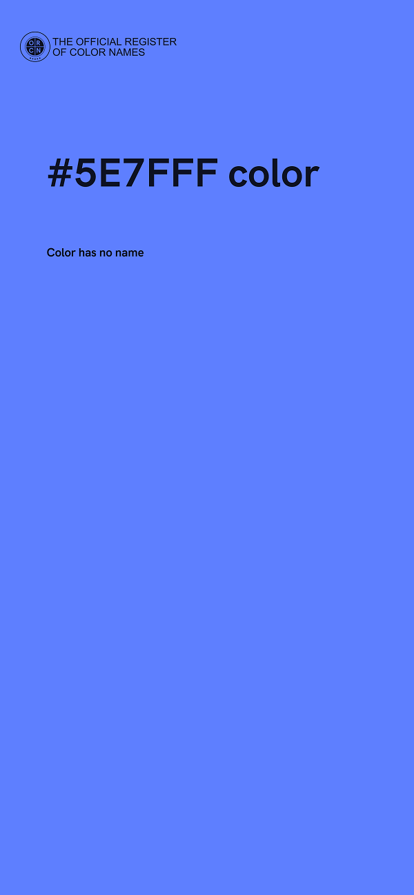 #5E7FFF color image