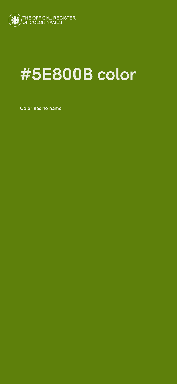 #5E800B color image