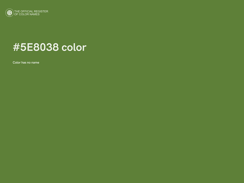 #5E8038 color image