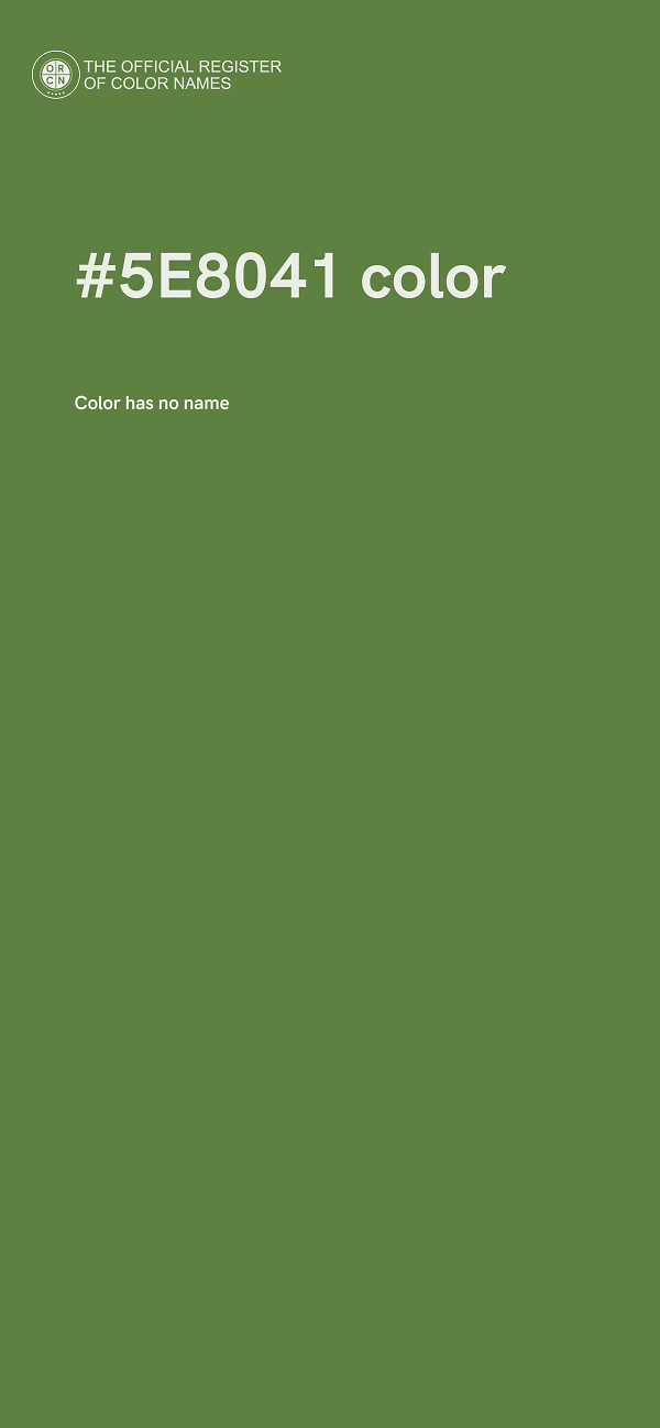 #5E8041 color image
