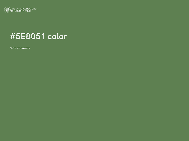 #5E8051 color image